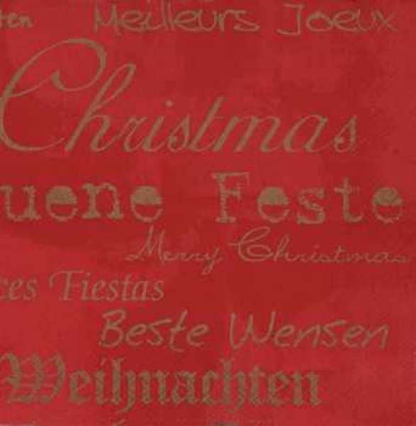 Serviette Merry Christmas, Rarität